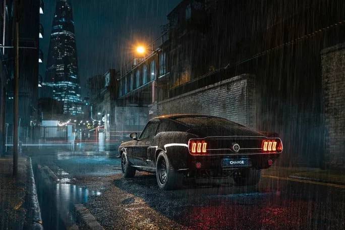 Charge-67-Mustang-electric-02 Charge Mustang 67' traseira