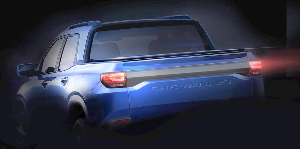 brazil-chevrolet-release-111822 Traseira da nova Chevrolet Montana, que deve entrar em pré-venda no 1º de dezembro