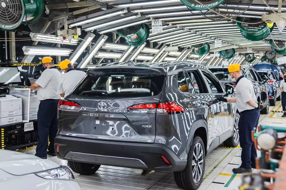 Fabricação do Corolla Cross na fábrica da Toyota em Sorocaba (SP)