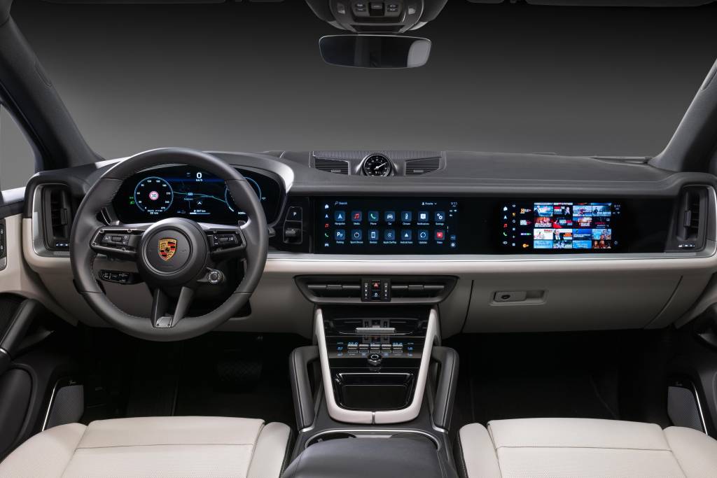 Novo Porsche Cayenne 2024 abandona quadro de instrumentos analógicos