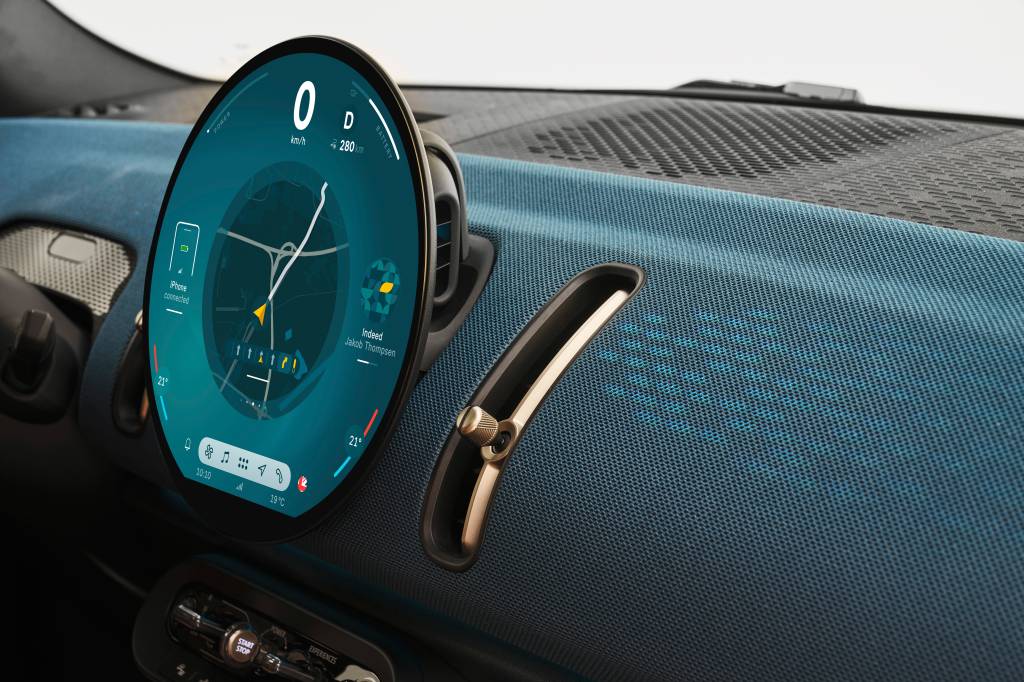 Interior do novo Mini Countryman elétrico (2) Interior do novo Mini Countryman elétrico (2)