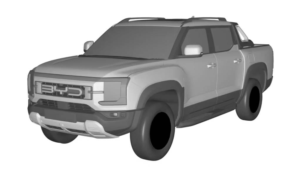 Picape média híbrida da BYD terá quase 500 cv e versão elétrica