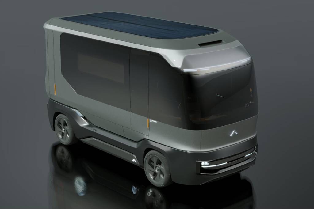 Pininfarina desenha van que vira apartamento e pode até criar água
