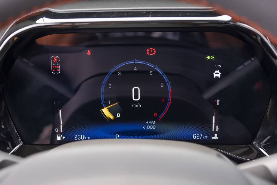 Quadro de instrumentos digital da Chevrolet Spin 2025 Quadro de instrumentos digital da Chevrolet Spin 2025