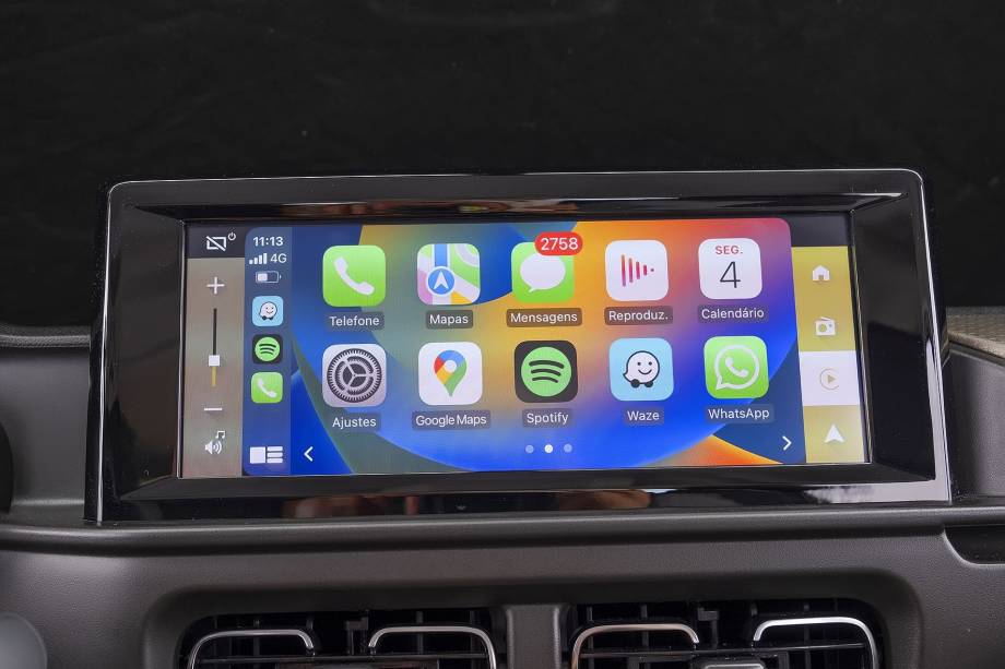 Aircross usa central multimídia de 10 polegadas que também tem Android Auto e Apple Carplay sem fio Aircross usa central multimídia de 10 polegadas que também tem Android Auto e Apple Carplay sem fio