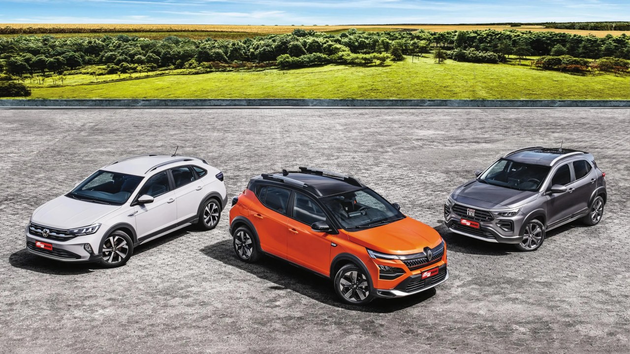 Volkswagen Nivus, Renault Kardian e Fiat Pulse se enfrentam